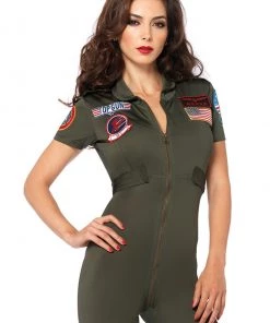 Leg Avenue Women's Top Gun Flight Suit Costume -Sexy Halloween Costumes Sales unnamed file 1525