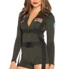 Leg Avenue Top Gun Women's Romper Costume