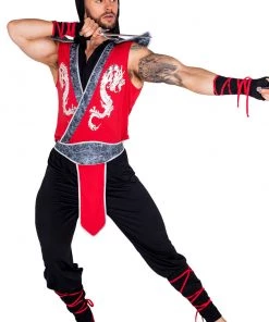 Roma Costume Men's Deadly Combat Ninja Costume