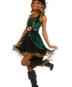 Dreamgirl Emerald Pirate Costume