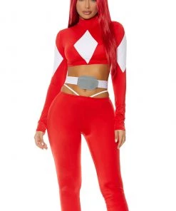 Forplay Red Mighty Power Superhero Costume