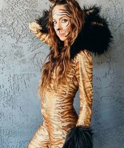 3WISHES Metallic Hooded Tiger Costume -Sexy Halloween Costumes Sales unnamed file 2530