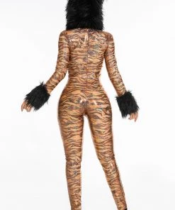3WISHES Metallic Hooded Tiger Costume -Sexy Halloween Costumes Sales unnamed file 2536
