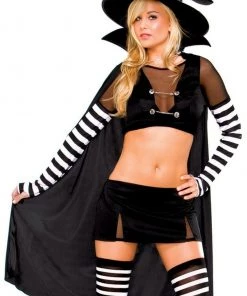 3WISHES Black Widow Witch Costume