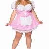 Leg Avenue Plus Size Pink Gingham Costume