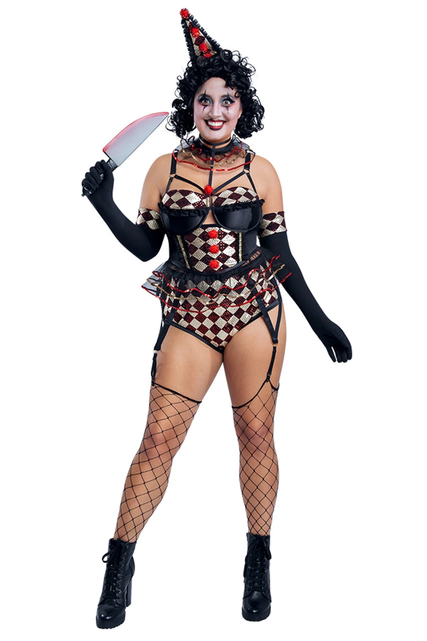 Starline Plus Size Killer Clown Costume 1 Starline Plus Size Killer Clown Costume