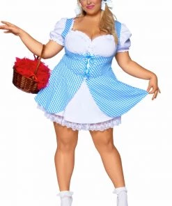 Leg Avenue Plus Size Blue Gingham Costume