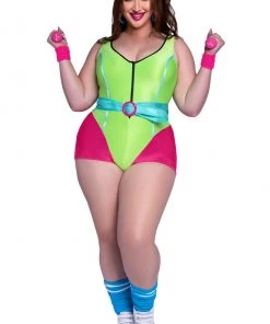 Leg Avenue Plus Size 80s Workout Hottie Costume