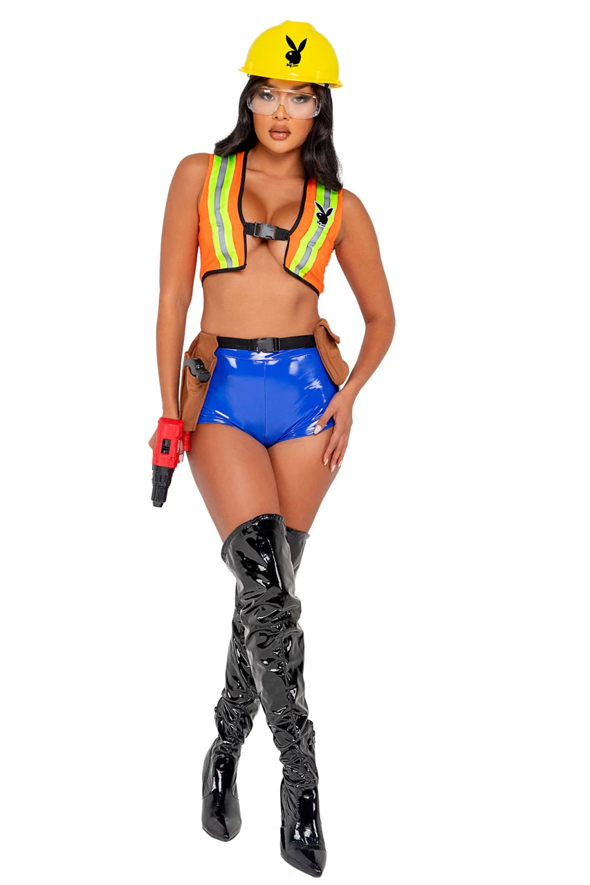 Roma Playboy Construction Cutie Costume 1 Roma Playboy Construction Cutie Costume