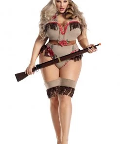 Party King Plus Size Frontier Annie Costume