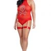 Starline Plus Size Red Skull Hottie Costume