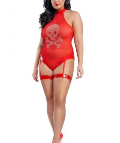 Starline Plus Size Red Skull Hottie Costume