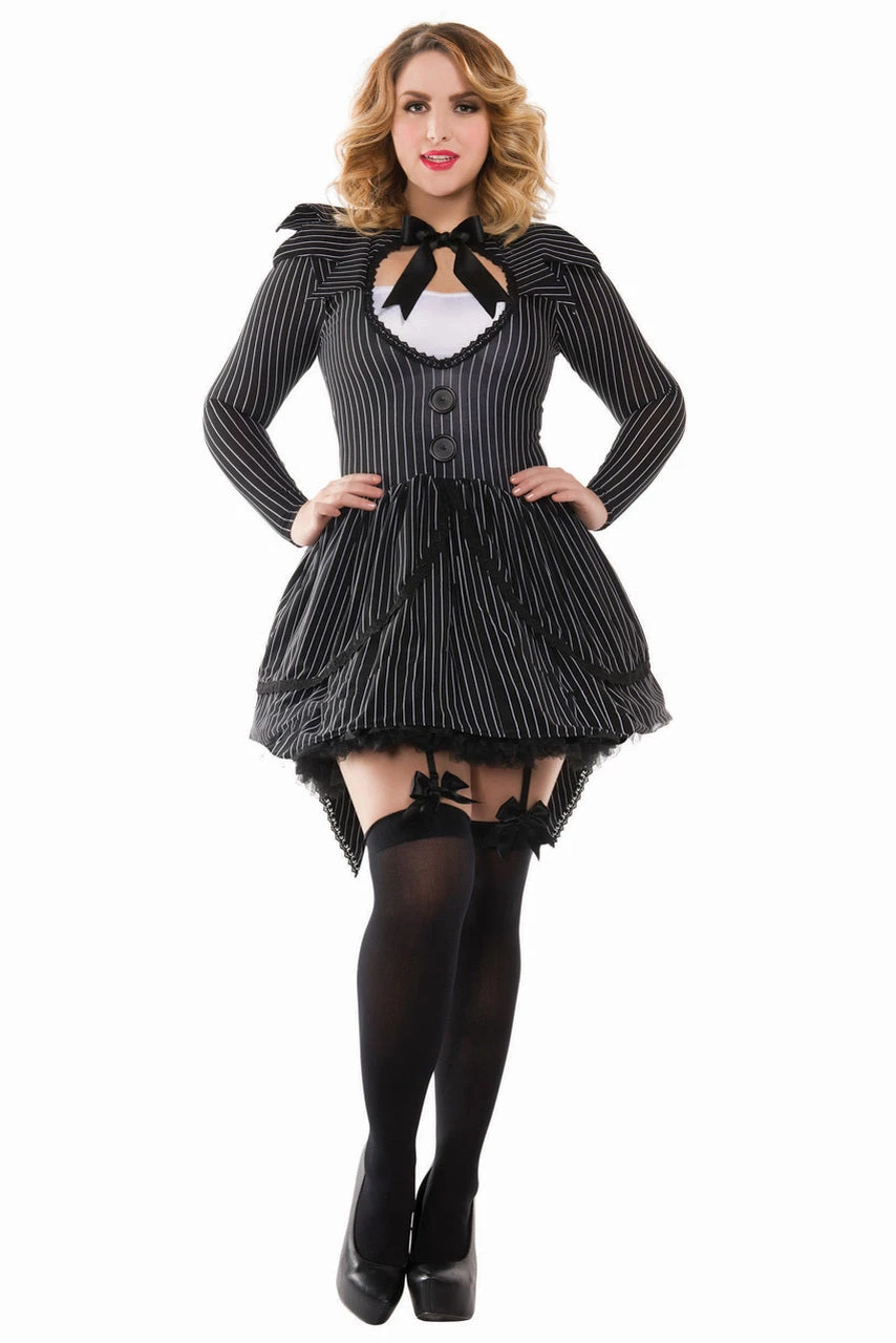 Party King Plus Size Bad Dreams Babe Costume 2 Party King Plus Size Bad Dreams Babe Costume - Image 2