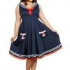 Dreamgirl Plus Size All Aboard Sailor Costume