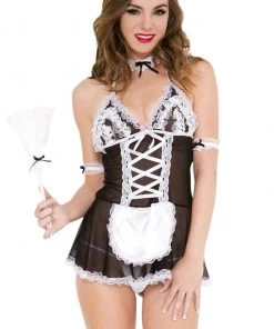 Music Legs Maid Bombshell Costume Lingerie