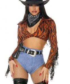 Forplay Plus Size Round 'Em Up Cowgirl Costume