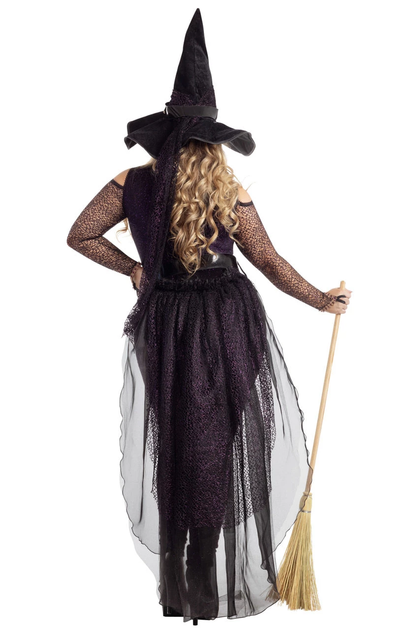 Party King Plus Size Midnight Violet Witch Costume 2 Party King Plus Size Midnight Violet Witch Costume - Image 2