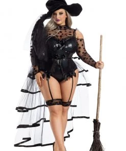Party King Plus Size Starstruck Bustle Witch Costume
