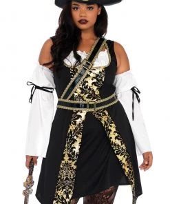 Leg Avenue Plus Size Black Sea Buccaneer Costume -Sexy Halloween Costumes Sales unnamed file 3828