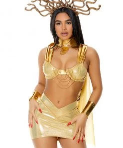 Forplay Plus Size Golden Medusa Costume