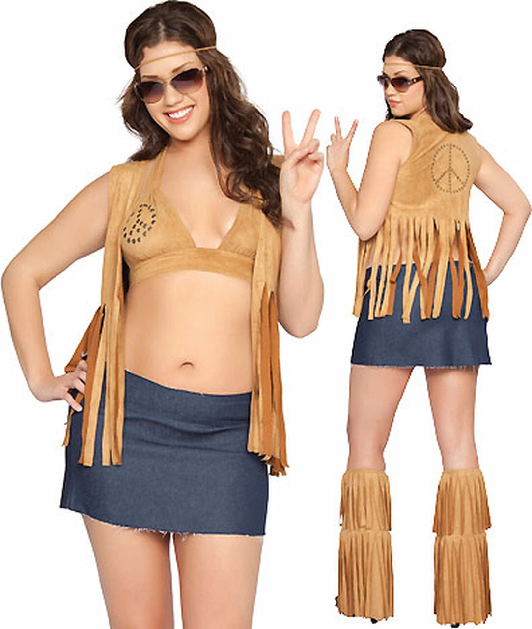 Roma Costume Plus Size Hippie Babe Costume 2 Roma Costume Plus Size Hippie Babe Costume - Image 2