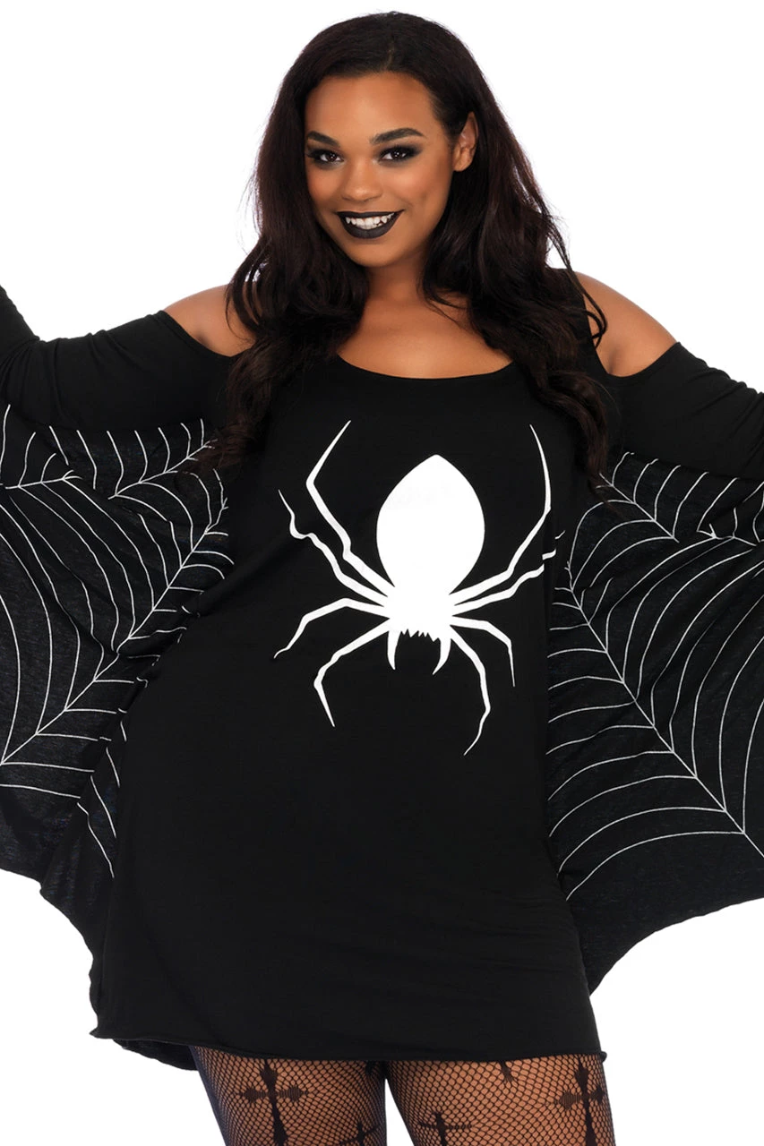 Leg Avenue Plus Size Spider Girl Tank Dress 1 Leg Avenue Plus Size Spider Girl Tank Dress