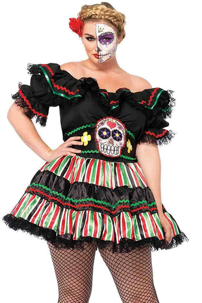 Leg Avenue Queen Size Dia De Los Costume 4 Leg Avenue Queen Size Dia De Los Costume - Image 4