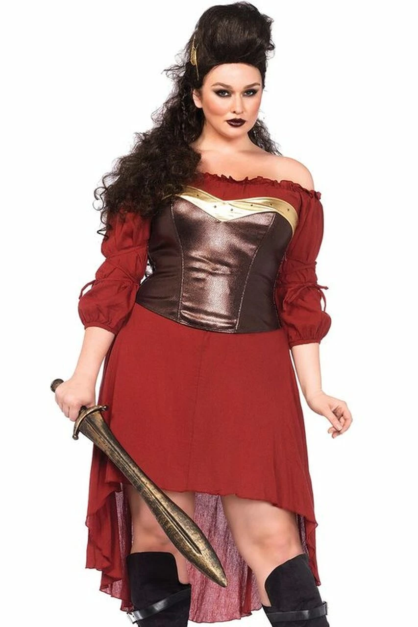 Leg Avenue Medieval Peasant Costume Dress Plus 3 Leg Avenue Medieval Peasant Costume Dress Plus - Image 3