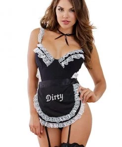 Dreamgirl French Maid Fantasy Lingerie Costume -Sexy Halloween Costumes Sales unnamed file 4366