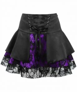Daisy Corsets USA Purple Gothic Mini Skirt