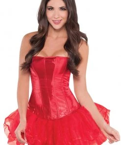 AMSCAN Red Satin Costume Corset