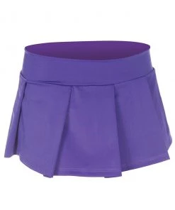 Music Legs Purple Pleated Skirt