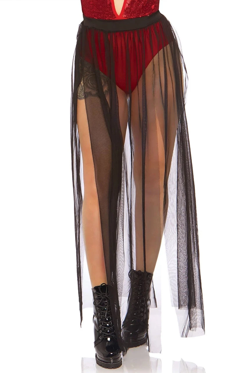 Leg Avenue Multi Slit Black Skirt 1 Leg Avenue Multi Slit Black Skirt