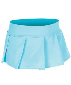 Music Legs Turquoise Pleated Skirt