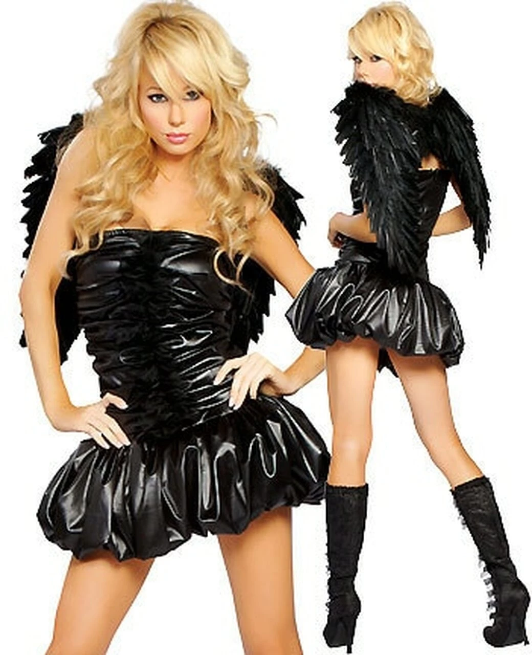 Roma Costume Naughty Dark Angel Costume 6 Roma Costume Naughty Dark Angel Costume - Image 6