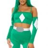 Forplay Green Take The Power Superhero Costume