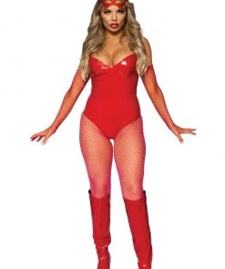 Leg Avenue Boned Vinyl Bodysuit -Sexy Halloween Costumes Sales unnamed file 664
