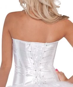 AMSCAN White Satin Costume Corset -Sexy Halloween Costumes Sales unnamed file 729