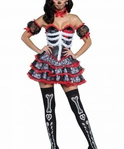 InCharacter Costumes Bone-Ita Dancer Day Of The Dead Costume